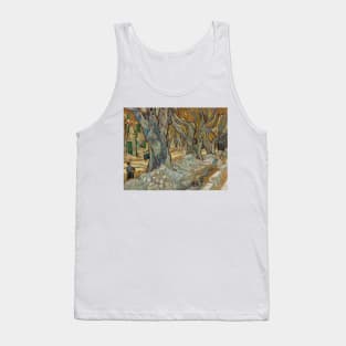 The Large Plane Trees (Road Menders at Saint-Remy) by Vincent van Gogh Tank Top